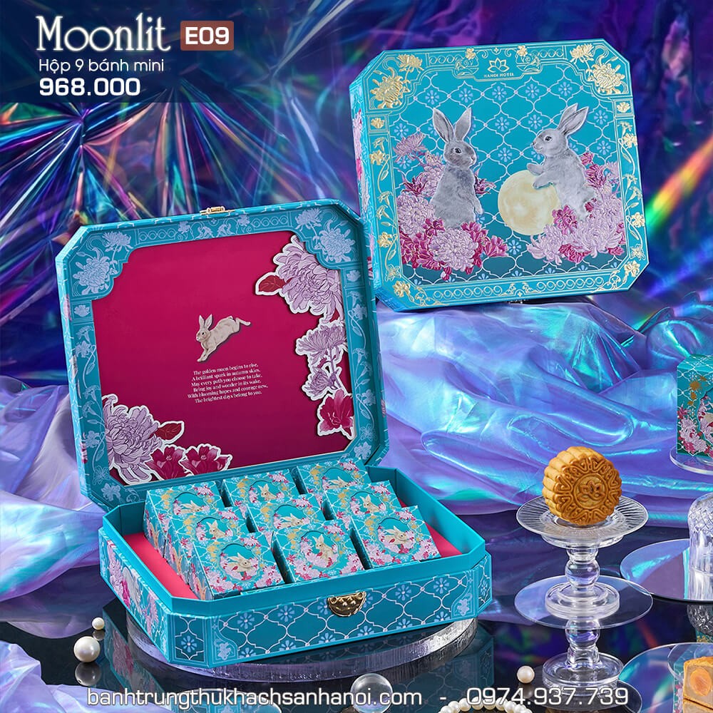 Bánh trung thu Khách sạn Hà Nội Hộp 9 bánh mini Moonlit 1