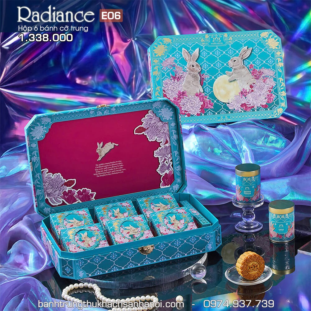Bánh trung thu Khách sạn Hà Nội Hộp 6 bánh đủ vị Radiance 1