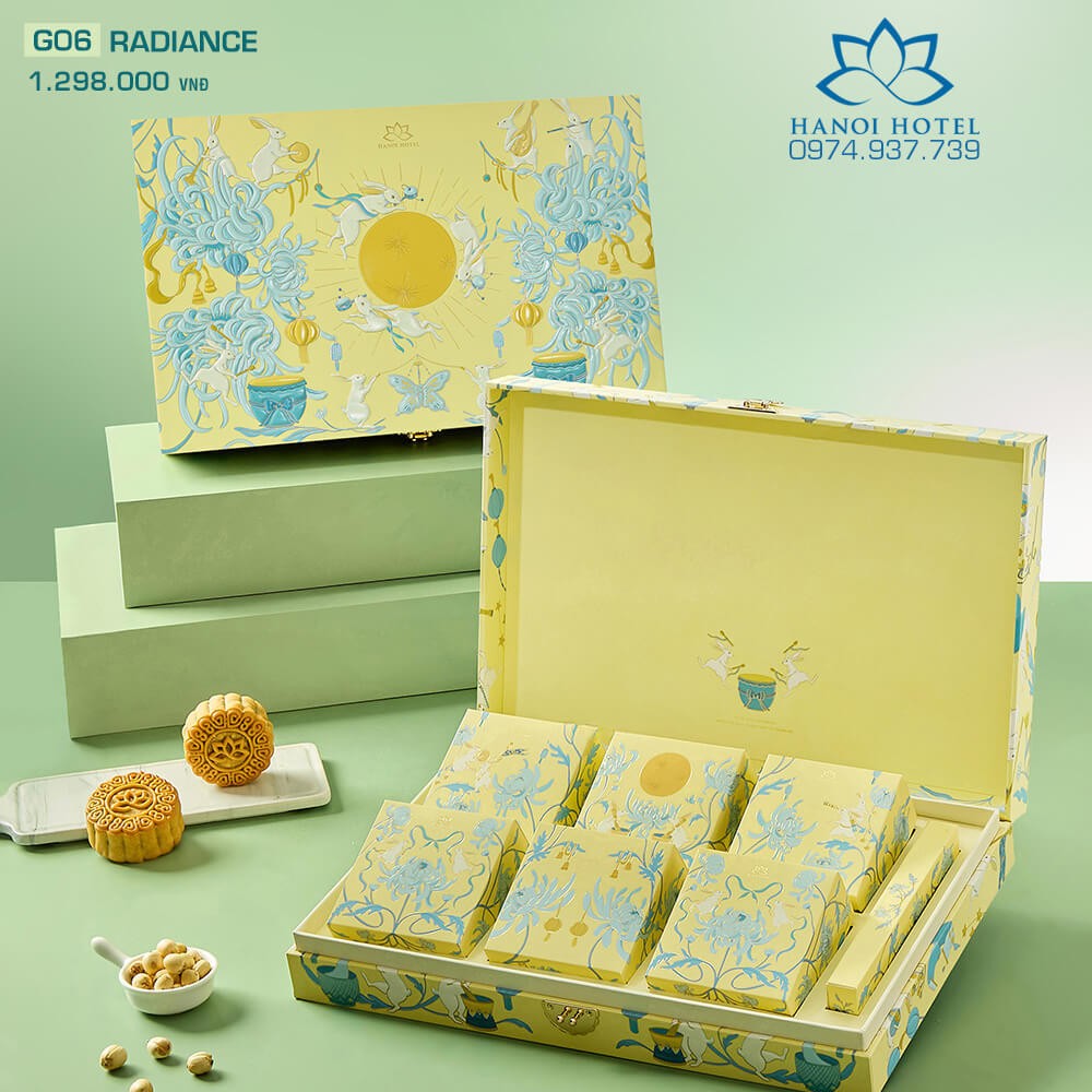 Bánh trung thu Khách sạn Hà Nội Hộp 6 bánh đủ vị Radiance
