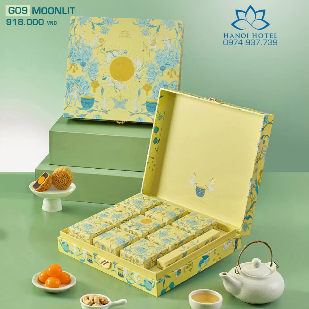 Bánh trung thu Khách sạn Hà Nội Hộp 9 bánh mini Moonlit 1