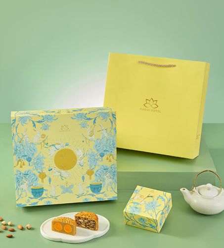 Bánh trung thu Khách sạn Hà Nội Hộp 4 bánh to đủ vị Classic