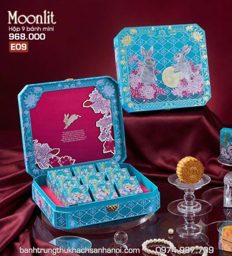 Bánh trung thu Khách sạn Hà Nội Hộp 9 bánh mini Moonlit
